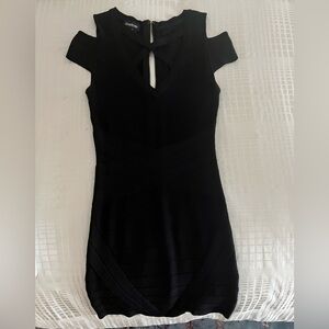 Beautiful figure flattering bandage black dress